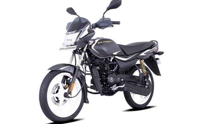 2022 Bajaj Platina 110 ES Charcoal Black