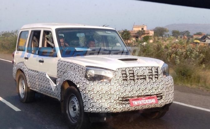 2022 Mahindra Scorpio Facelift Spied