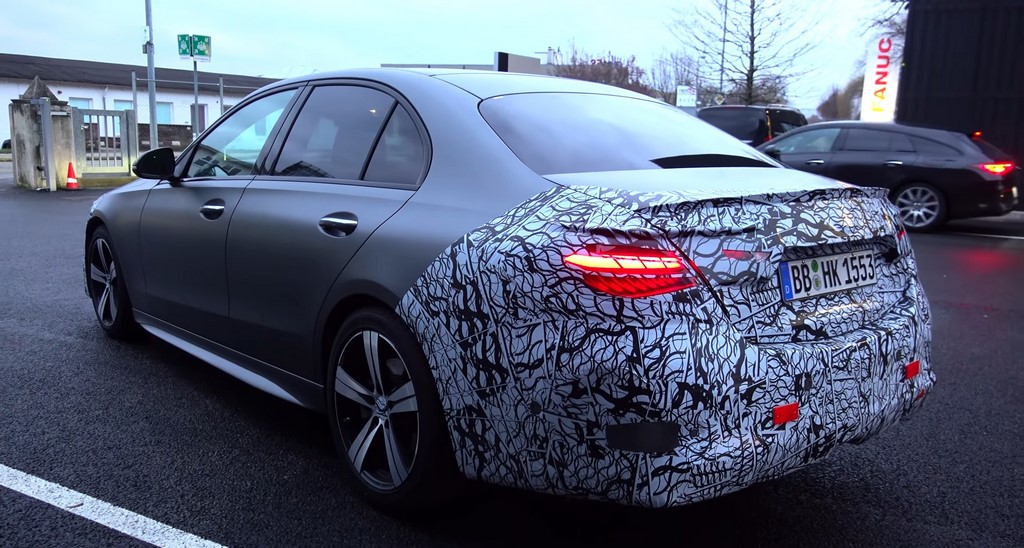2022 Mercedes C-Class Rear Spied