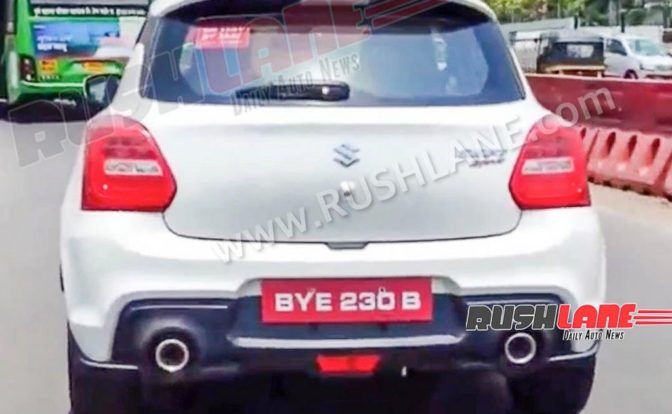 2022 Suzuki Swift Sport Spied