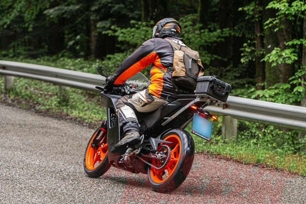 Rear profile of the bike