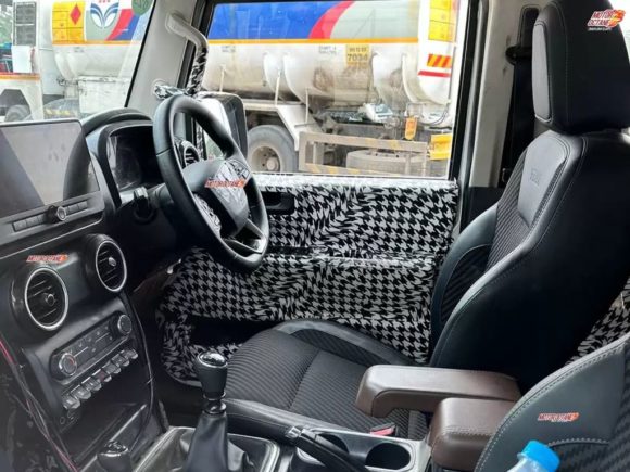 2024 Mahindra Thar 5-Door Interior Spied