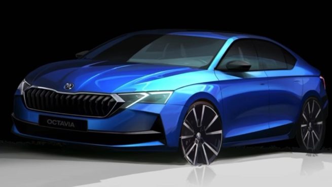 2024 Skoda Octavia Facelift Design Sketch