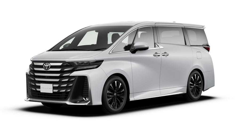 White MPV front profile