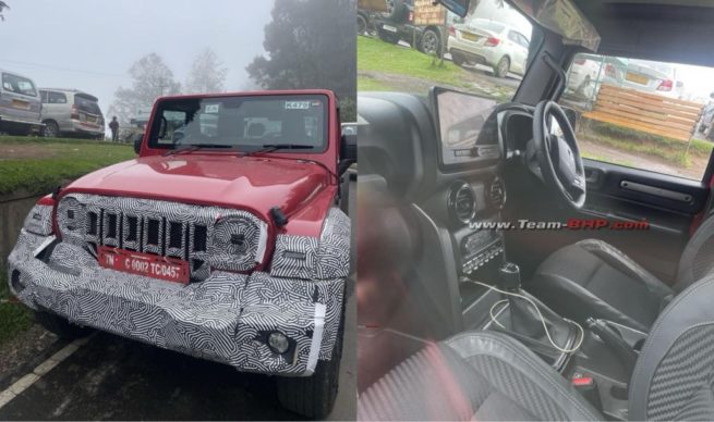 2026 Mahindra Thar Facelift Spotted