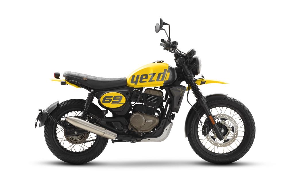 2026 Yezdi Scrambler Side