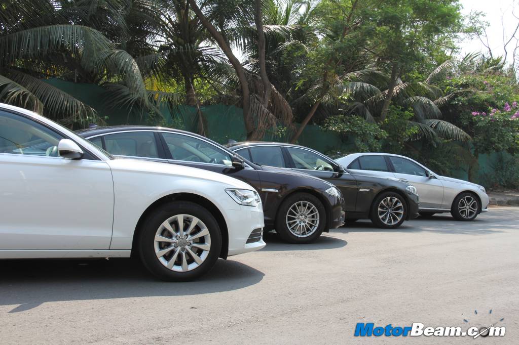 5-Series vs E-Class vs A6 vs XF Comparison