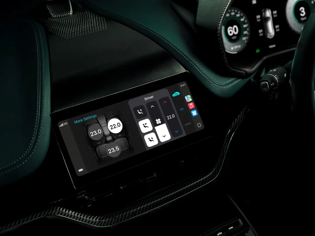 Aston Martin CarPlay Ultra Infotainment System