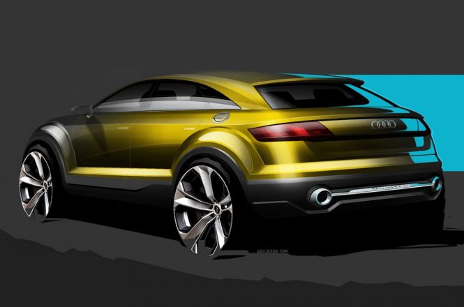 Audi Q4 Concept Sketch Rear