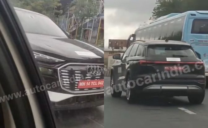 Audi Q6 e-tron Spied India