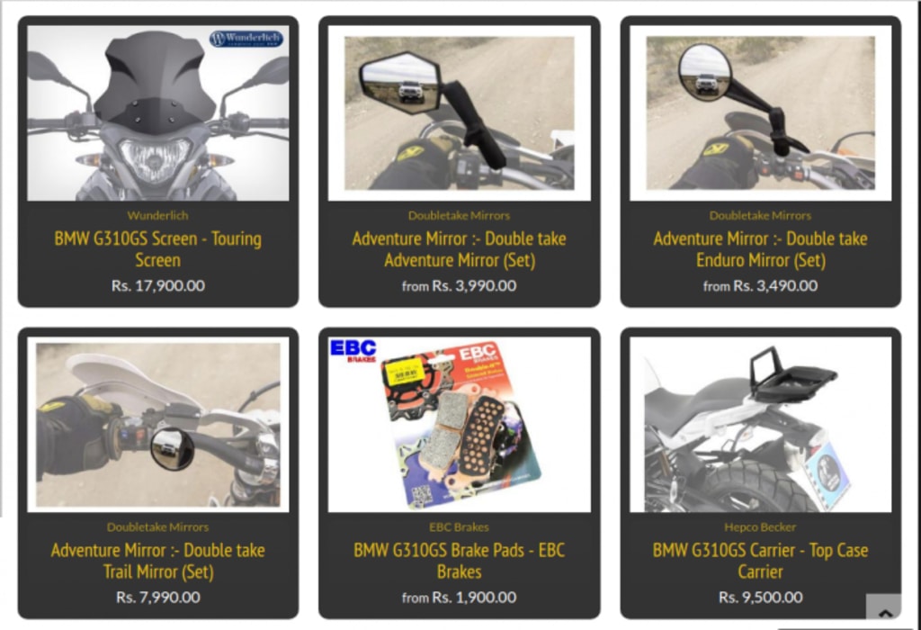 BMW G 310 GS Accessories