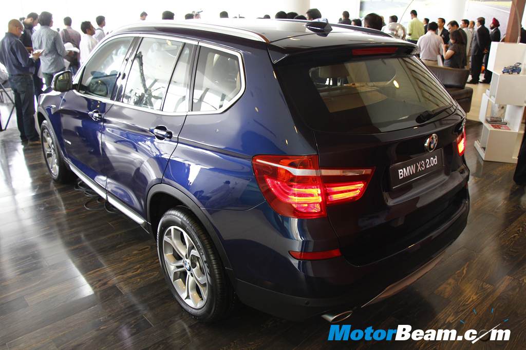BMW X3 Facelift Rear Profile