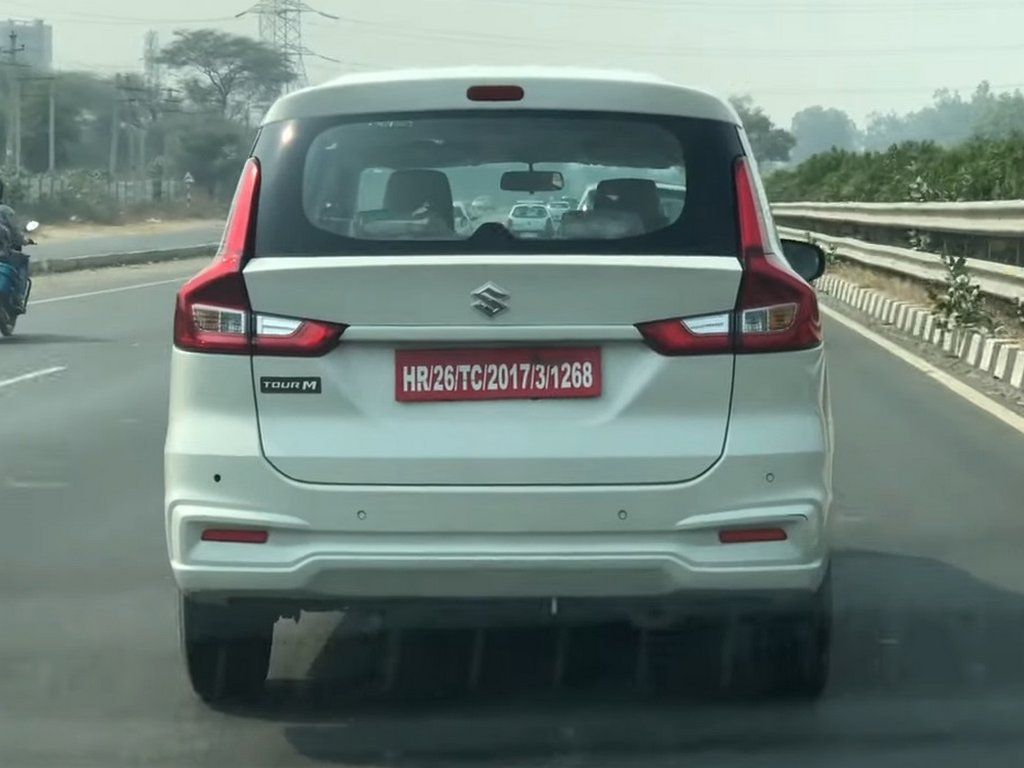 BS6 Maruti Ertiga Diesel Spotted Rear