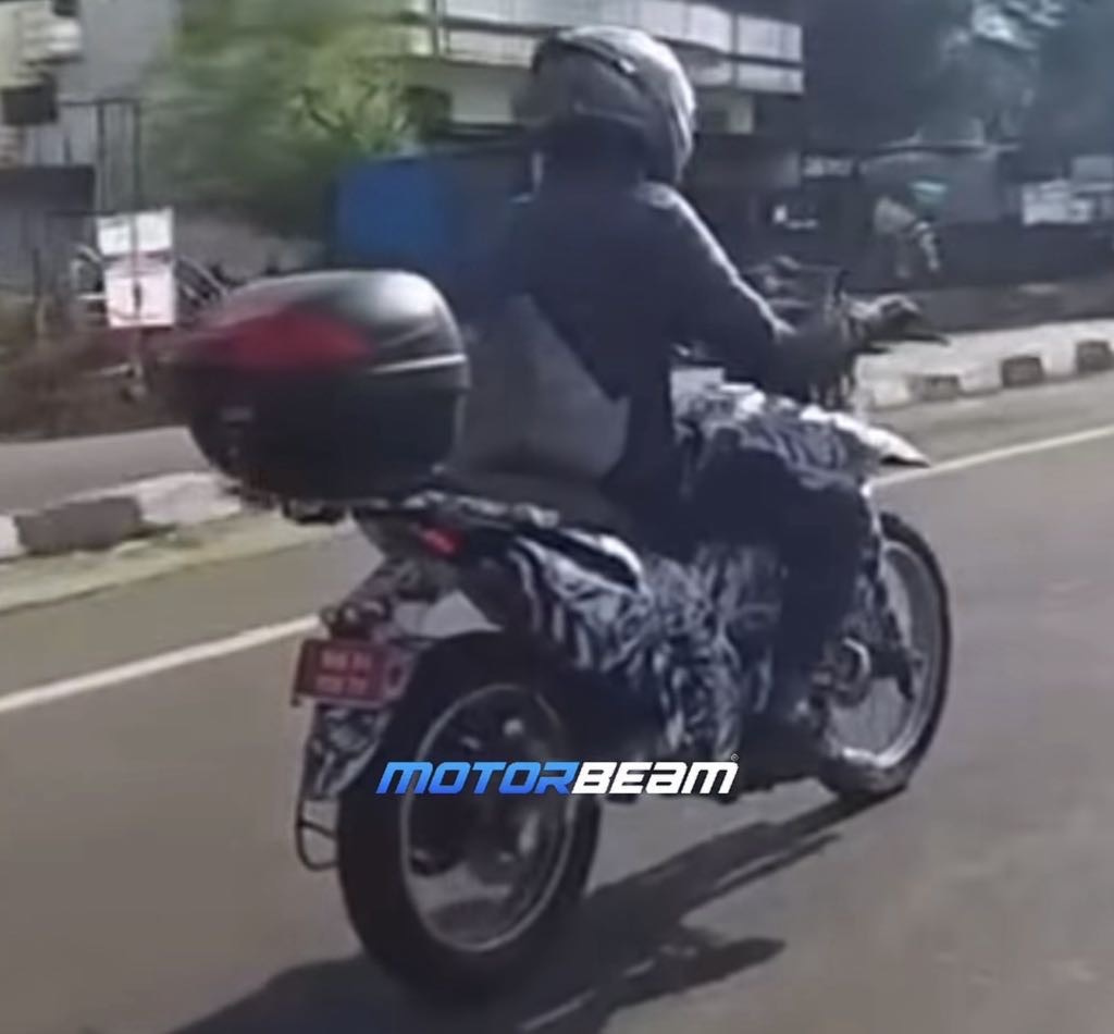 Bajaj Adventure Motorcycle Spied