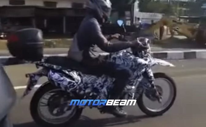 Bajaj Adventure Motorcycle Spotted