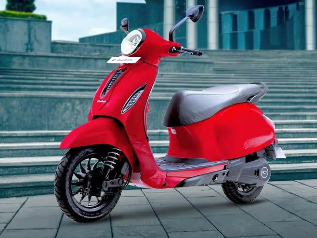 Bajaj Chetak 3001 red front