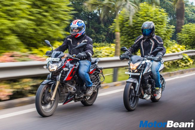 Bajaj Pulsar 200 NS vs TVS Apache 200 4V Shootout