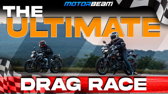 Bajaj Pulsar N160 vs TVS Apache RTR 160 4V - Drag Race