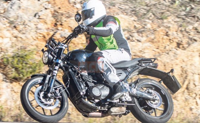 Bajaj-Triumph Roadster Spied