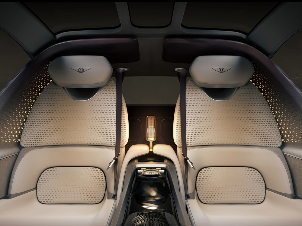 Bentley EXP 15 interior rear seats