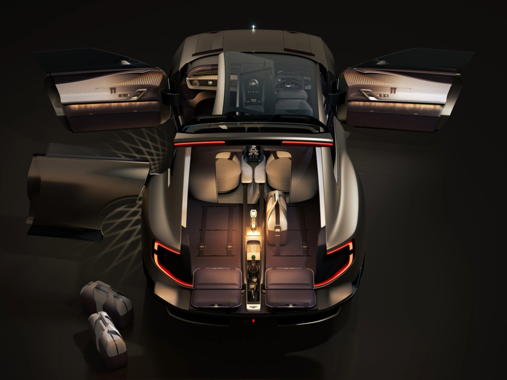 Bentley EXP 15 rear all doors open