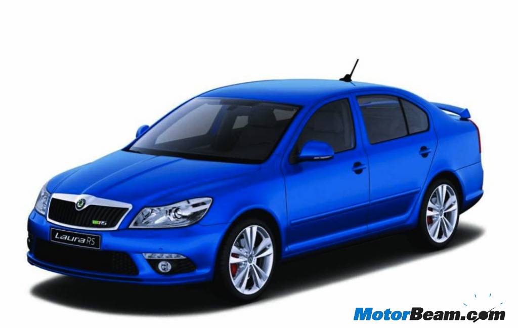 Blue Skoda Laura RS Blue Skoda Laura RS
