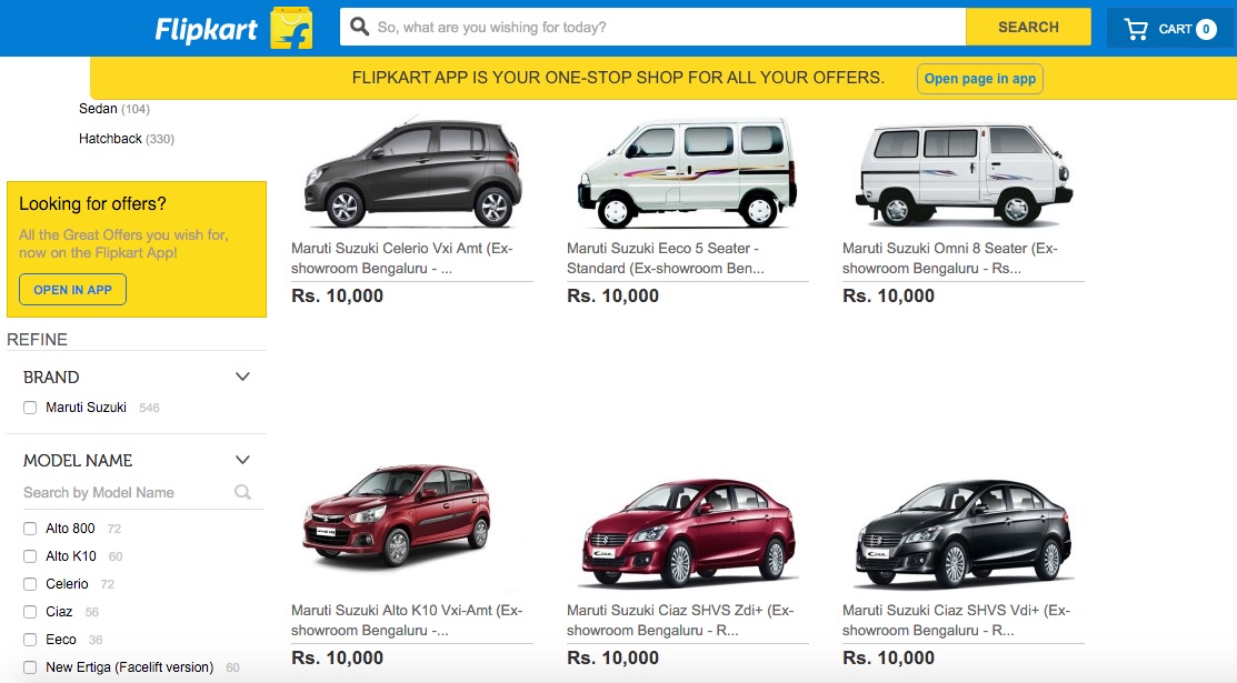 Buy Maruti Cars Flipkart
