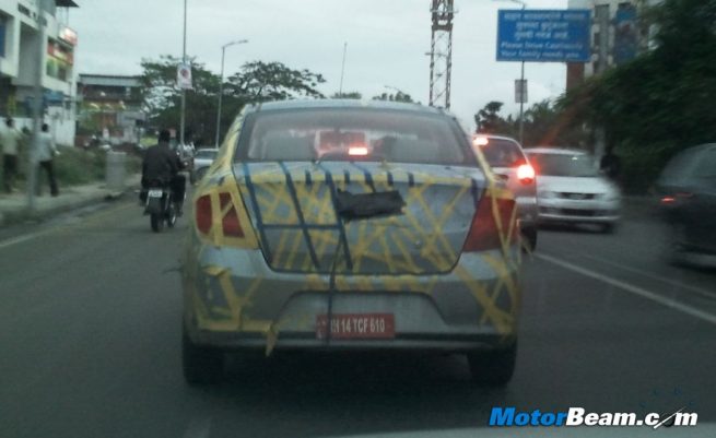 Chevrolet Sail Sedan Spied