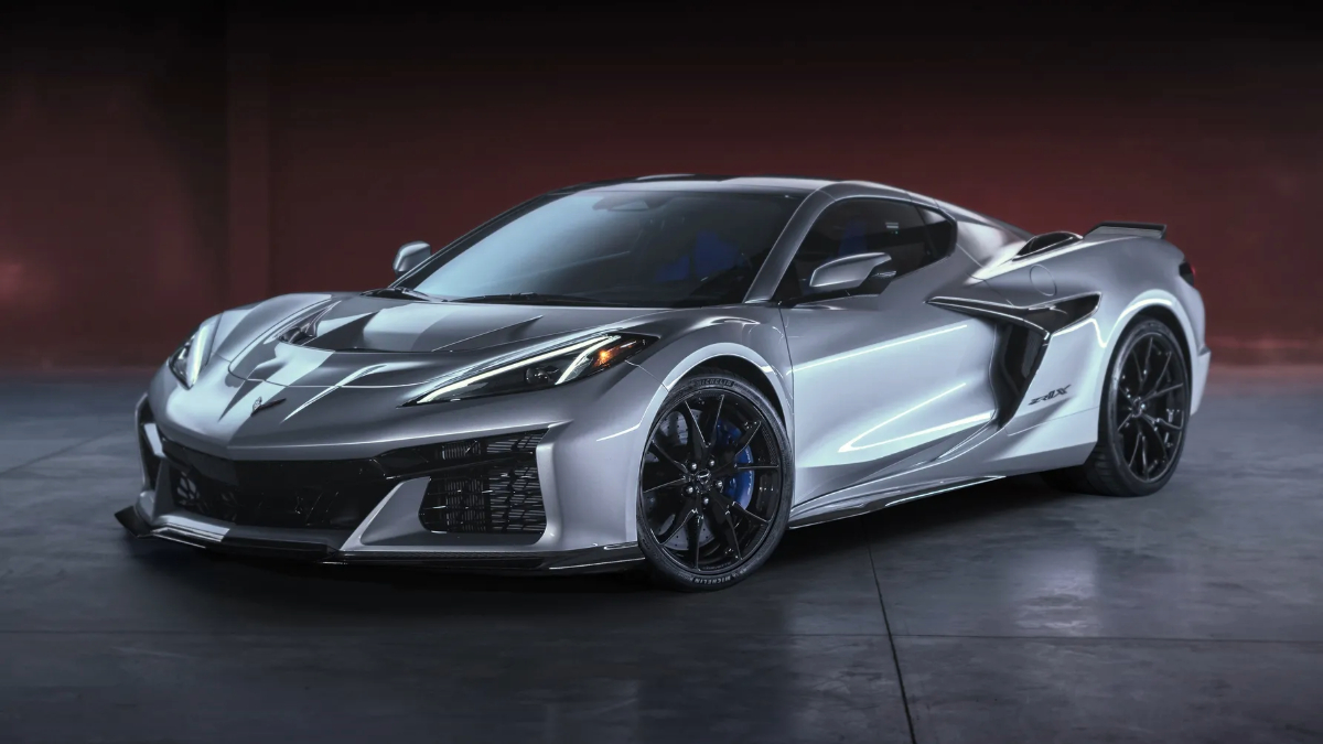 Chevy Corvette ZR1X front grey