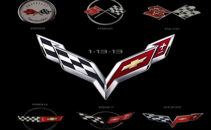 Corvette Crossed Flags Logos