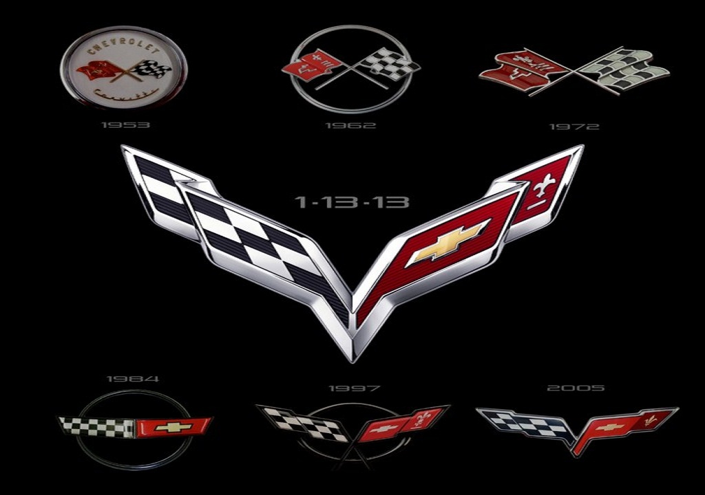 Corvette Crossed Flags Logos Corvette Crossed Flags Logos