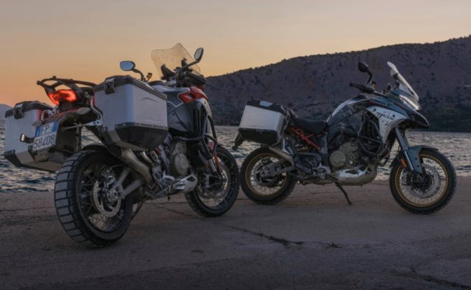 Ducati Multistrada V4 front and rear