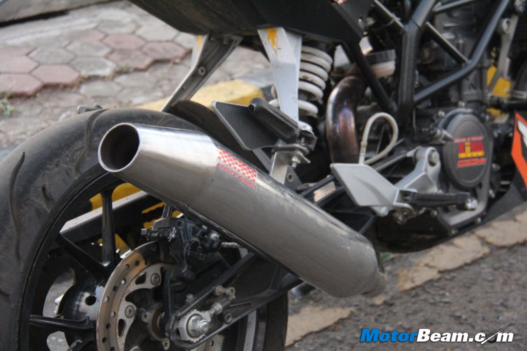 Duke 200 Custom Exhaust