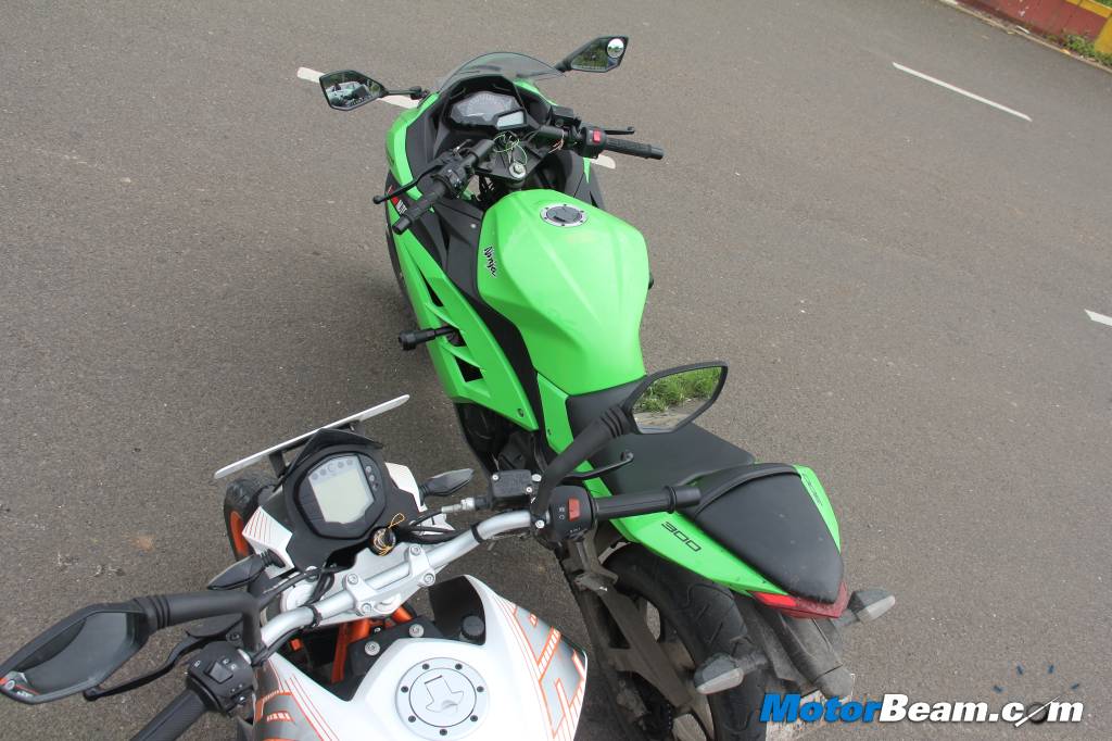 Duke 390 vs Ninja 300 Review