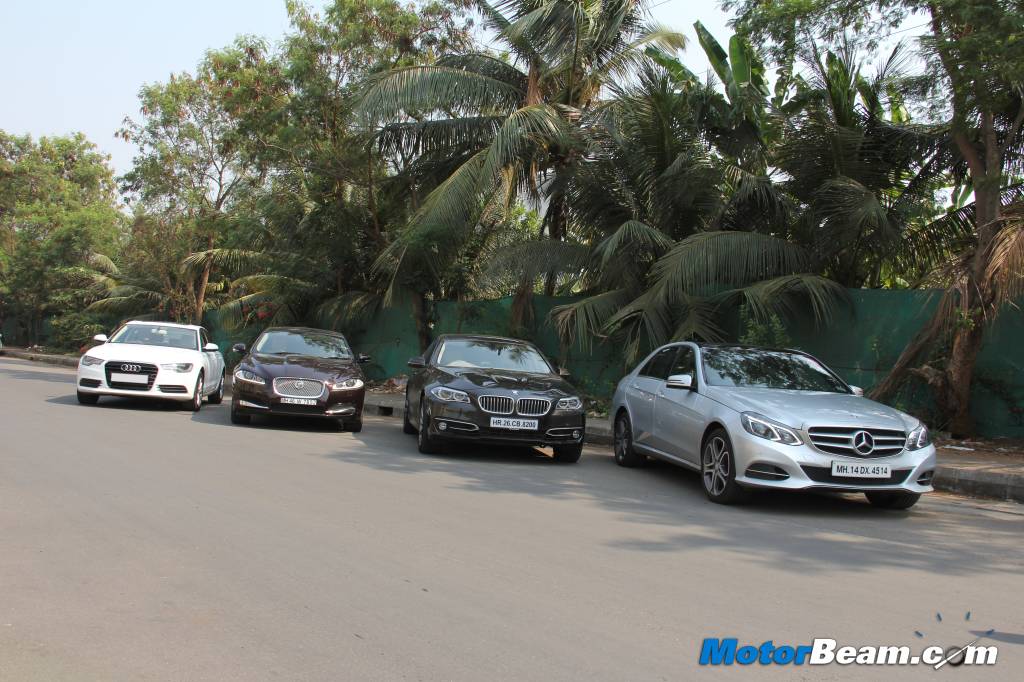 E-Class vs 5-Series vs A6 vs XF Review