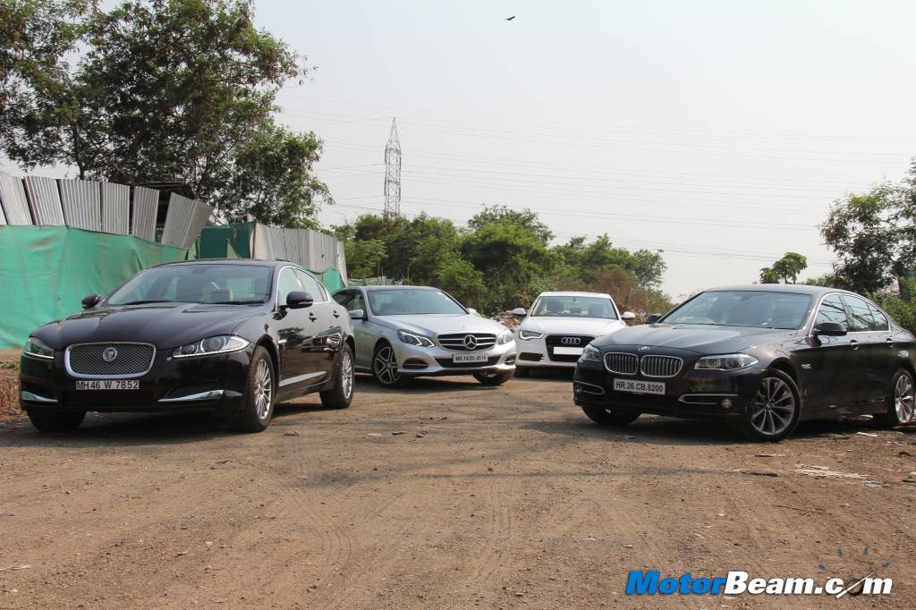 E-Class vs 5-Series vs A6 vs XF Road Test