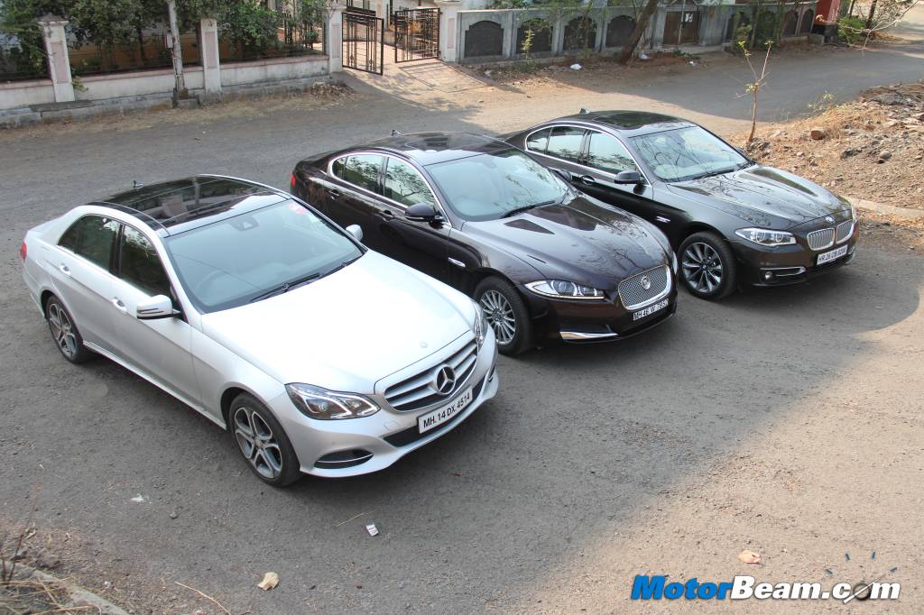 E-Class vs 5-Series vs XF