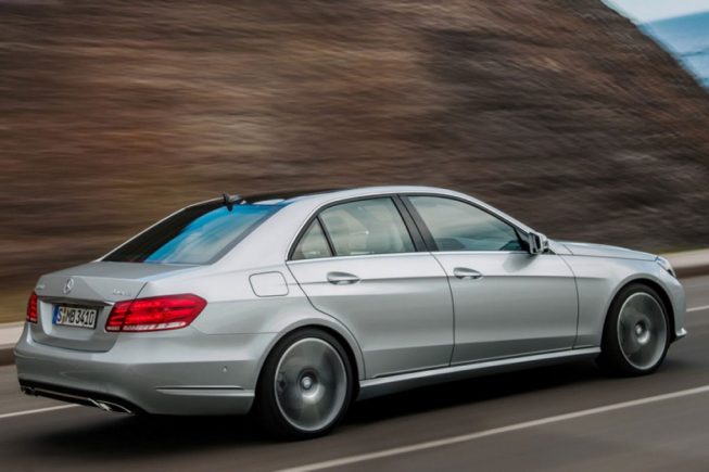 Facelifted 2013 Mercedes Benz E-Class Rear