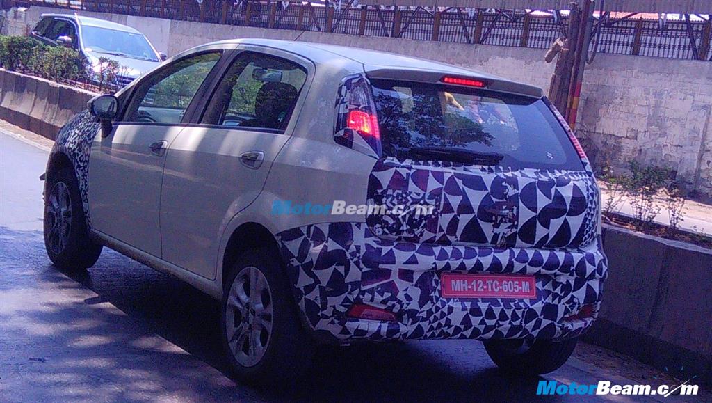Fiat Grande Punto Facelift Spy Picture India