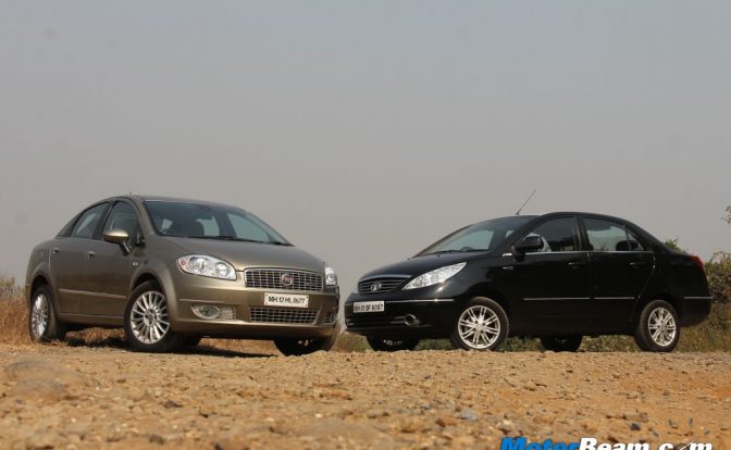Fiat Linea vs Tata Manza Review