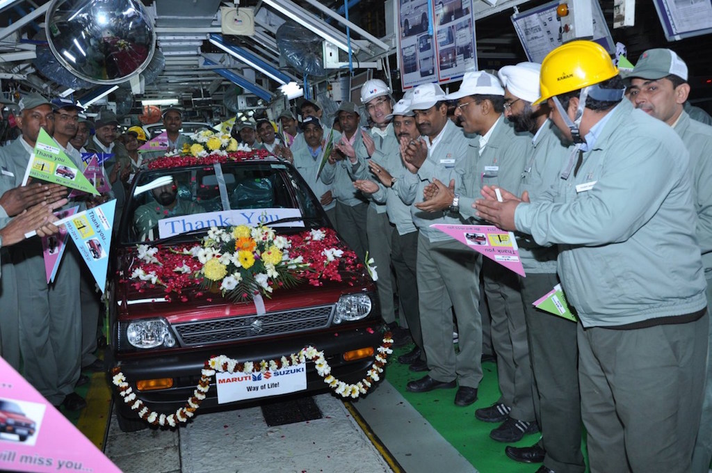 Final Maruti 800 Production Roll Out