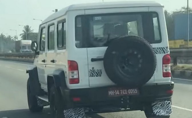 Force Gurkha 5-Door Spied Rear
