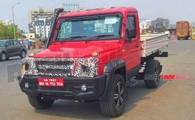 Force Gurkha Pickup Truck Spotted