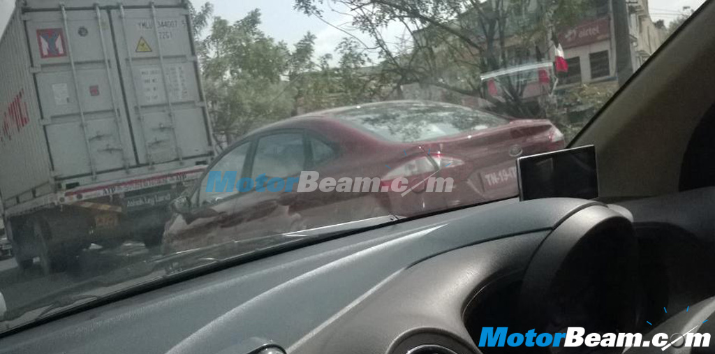 Ford Fiesta Facelift Spy Shot Rear
