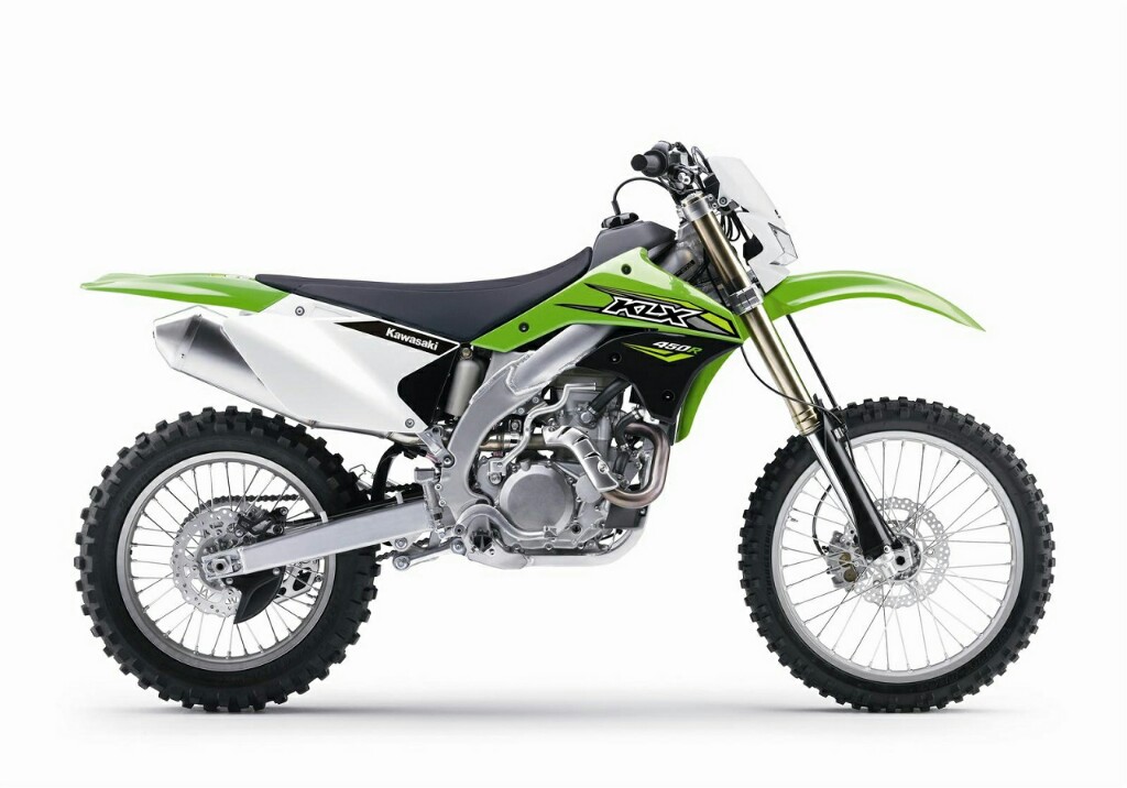 Green Kawasaki KLX450R Side