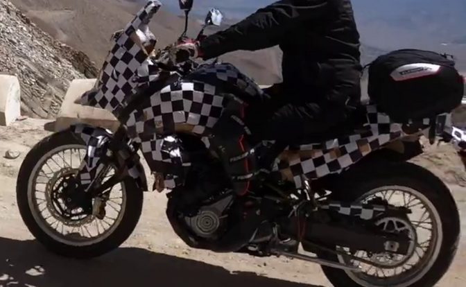 Hero Adventure Bikes Spied Side