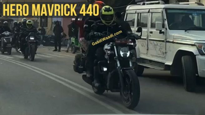 Hero Mavrick 440 Spied