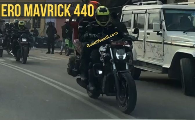Hero Mavrick 440 Spied