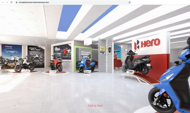 Hero MotoCorp Virtual Showroom