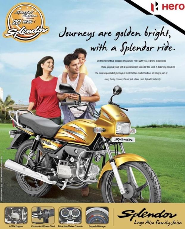 Hero Splendor Pro Gold Edition